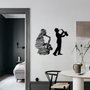 Wallity Deva Accesorio de Pared de Metal Negro